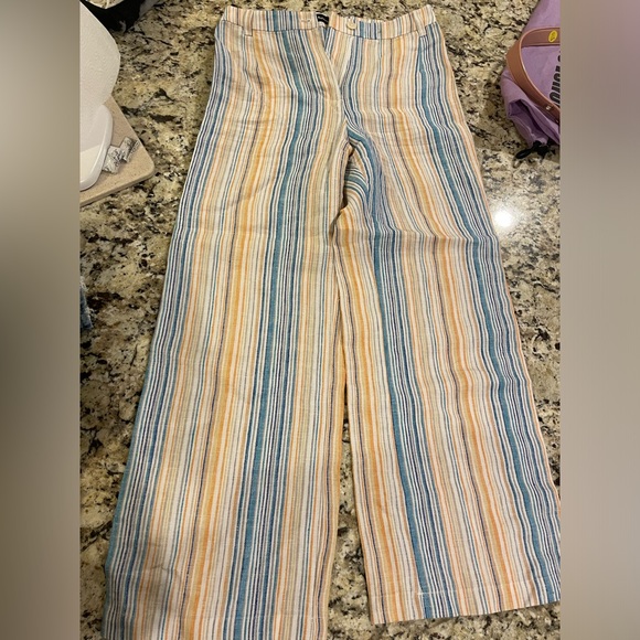 Reformation linen striped pants size 2 - Picture 1 of 3